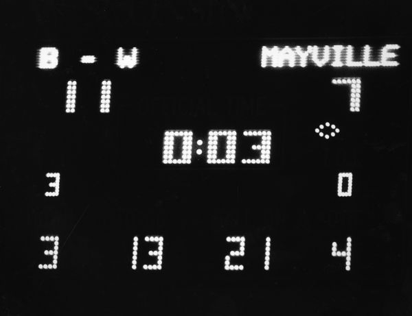 "Baldwin-Woodville defeats Mayville Cardinals 11-7."