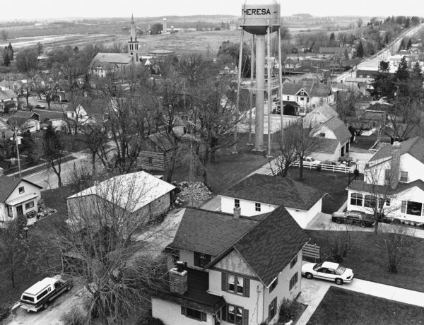 "View from the steeple looking north."