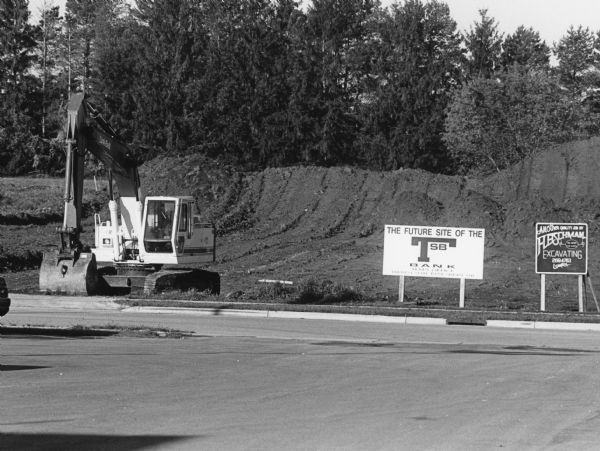 "Moving ground for the Theresa State Bank in Lomira."