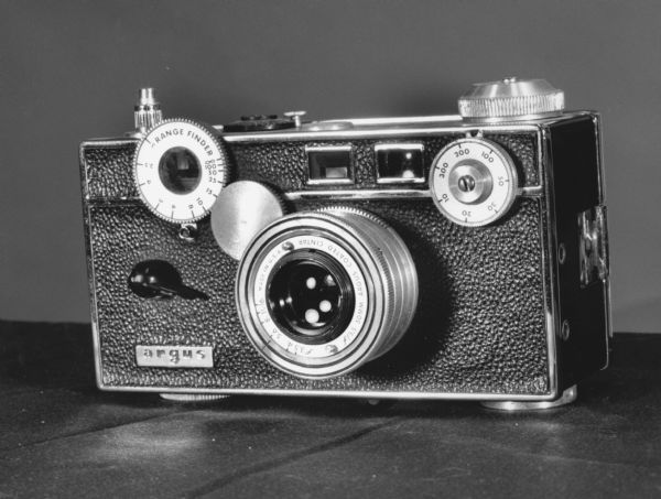 "The Argus C3 was manufactured from 1939-66. It was a solid, durable, 'brick-shaped' camera."
