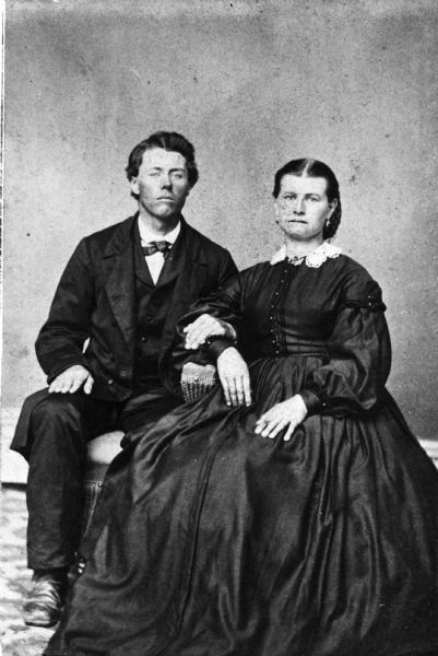 A wedding portrait of Mr. and Mrs. William Will.