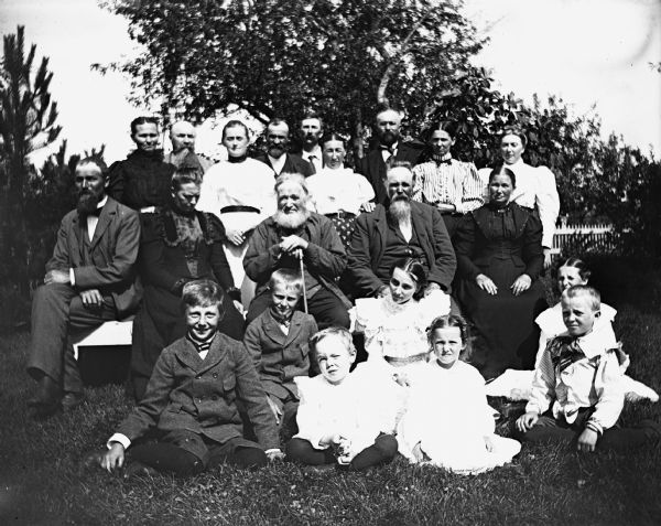 Group portrait of the Krueger family.
