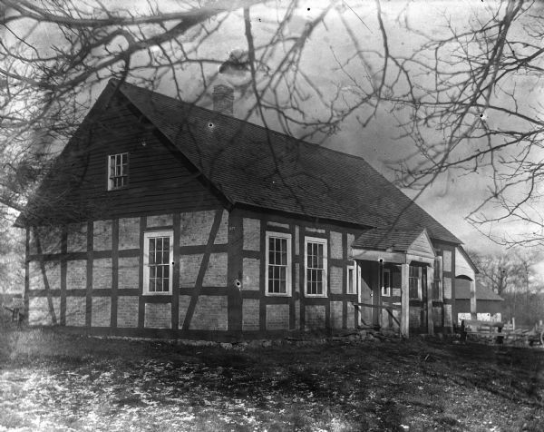 View of the old Will homestead. The home retains the original Pommer Fachwerk.