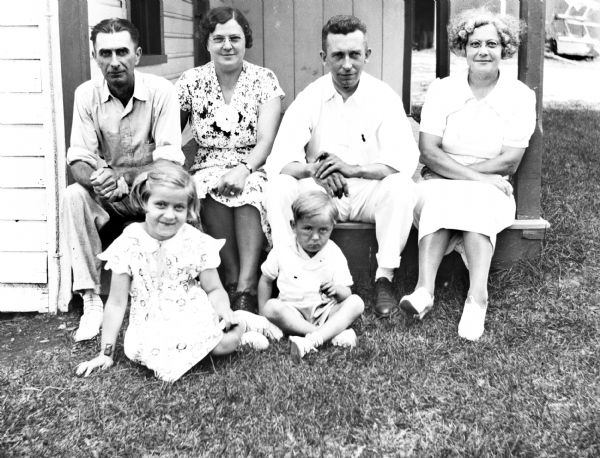 Sitting on the Porch with Friends | Photograph | Wisconsin Historical ...