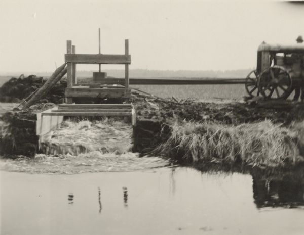 Irrigation pump on the Edward Hoffman, Upper Bog shortly after the completion of the pump installation.