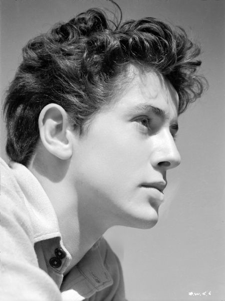 Farley Granger poses in profile for a publicity still for "The North Star."
