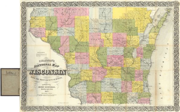 Drawn a decade after Wisconsin entered statehood, this 1858 map depicts counties, creeks, rivers, lakes, railroads completed, railroads in progress and common roads.
