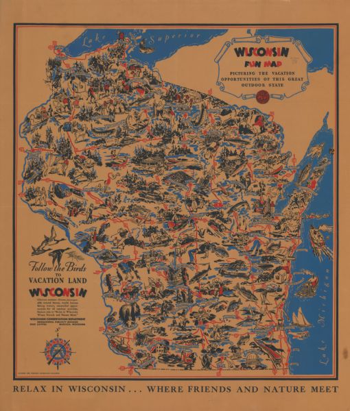 Wisconsin Fun Map : Picturing the Vacation of Opportunities of this ...