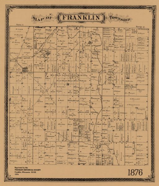 old maps of franklin township, bergen county nj