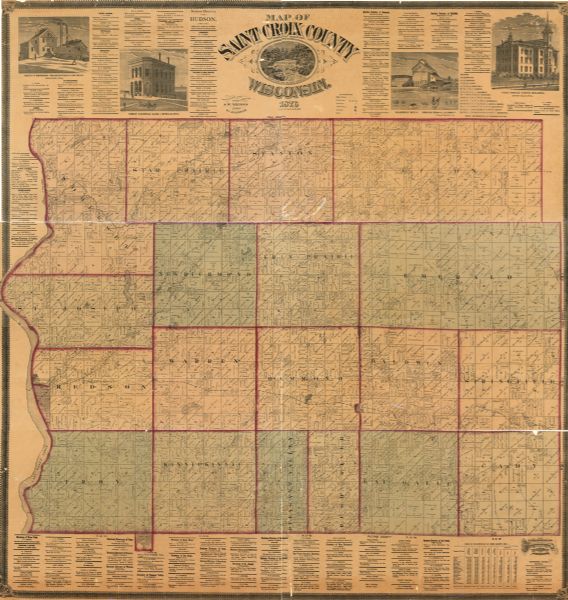 Map of Saint Croix County, Wisconsin | Map or Atlas | Wisconsin ...