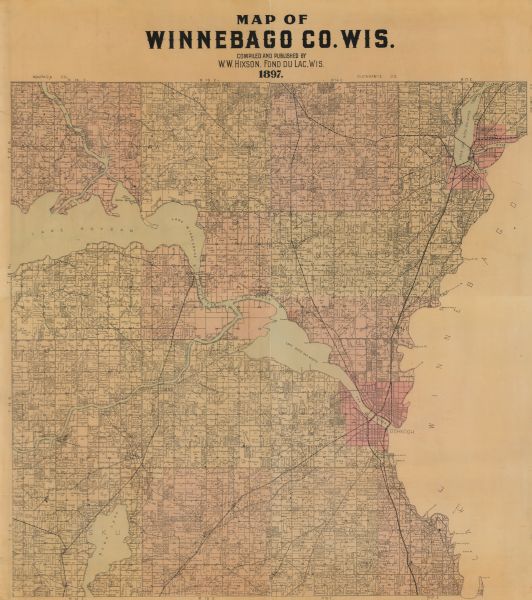 Map of Winnebago County, Wisconsin Map or Atlas Wisconsin