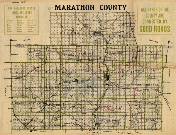 Farm Lands Marathon County : The Clover County Of Wisconsin 