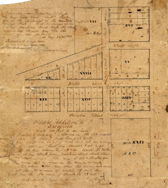 Hawks Addition to Delafield Map or Atlas Wisconsin Historical Society