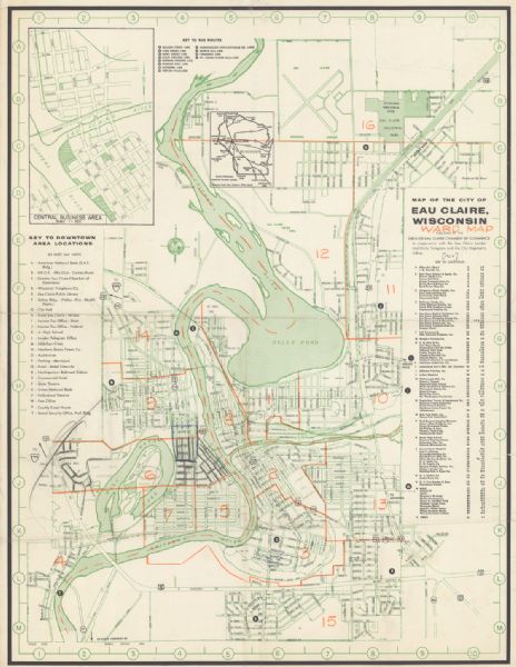 Eau Claire Wisconsin Map Map of the city of Eau Claire, Wisconsin | Map or Atlas 