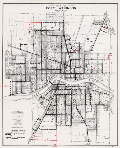 City of Fort Atkinson, Wisconsin | Map or Atlas | Wisconsin Historical ...