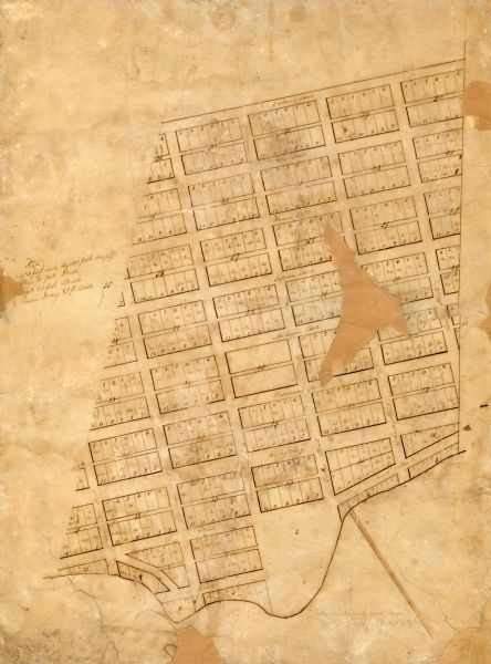 Plat map showing lots and streets. A few lots are marked with names, including: Boyd, Newton, Williams, Baird, Suydam, etc.