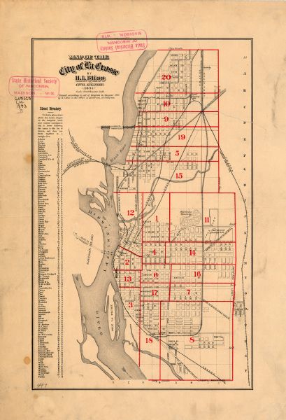 map-of-the-city-of-la-crosse-wisconsin-map-or-atlas-wisconsin