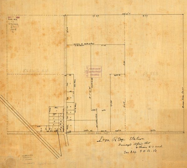 Iron Ridge Station Map or Atlas Wisconsin Historical Society