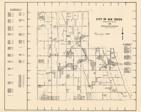 Oak Creek Wisconsin Map - Table Rock Lake Map