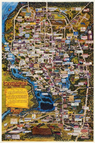 Stevens Point, Wisconsin, 1986-1987 ; Plover, Wisconsin | Map or Atlas ...