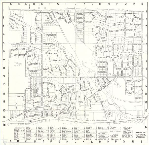 Village of Elm Grove, Wisconsin Map or Atlas Wisconsin Historical