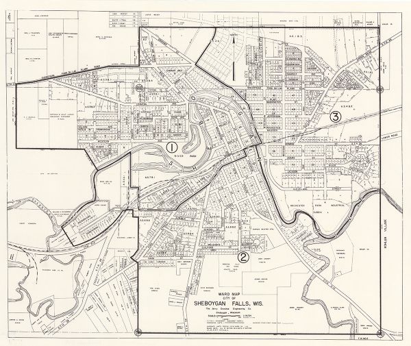 Ward Map, City of Sheboygan Falls, Wis. | Map or Atlas | Wisconsin ...