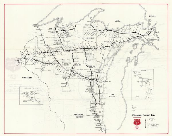 Upper Peninsula Train Map 3700