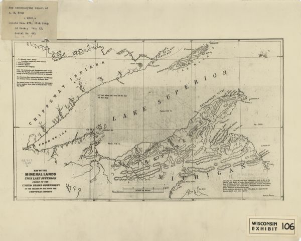 map of the mineral lands upon lake superior ceded to the united states by the treaty of 1842 with the chippeway indians map of the mineral lands upon lake superior ceded to the united states by the treaty of 1842 with the chippeway indians