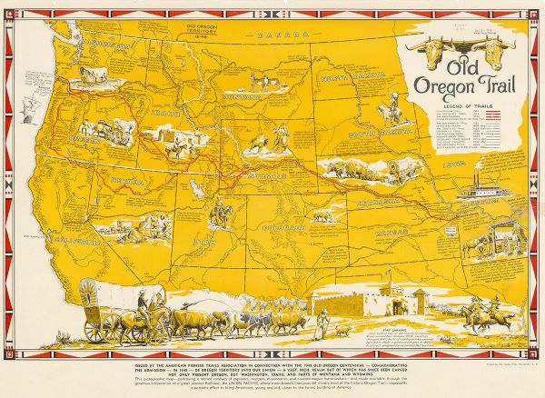 Old Oregon Trail | Map or Atlas | Wisconsin Historical Society