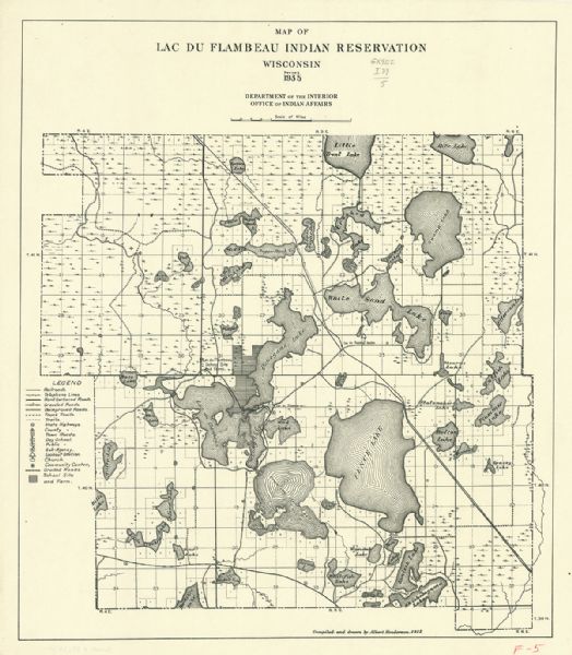 Lac Du Flambeau Chain Of Lakes Map Printable Maps Online