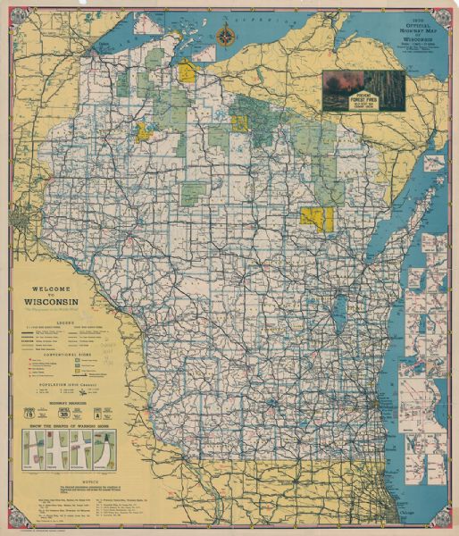Wisconsin Mileage Chart