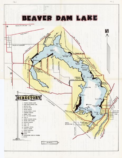 Beaver Dam Lake Map - Draw A Topographic Map