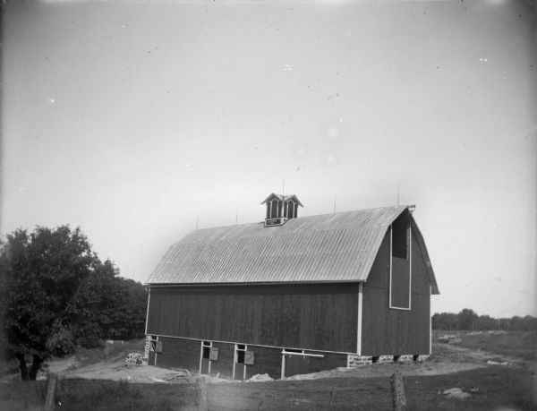 Large Barn Photograph Wisconsin Historical Society