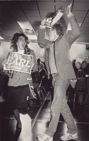 Long before Governor Earl conceded the race, some backers celebrated at his campaign party in Madison.