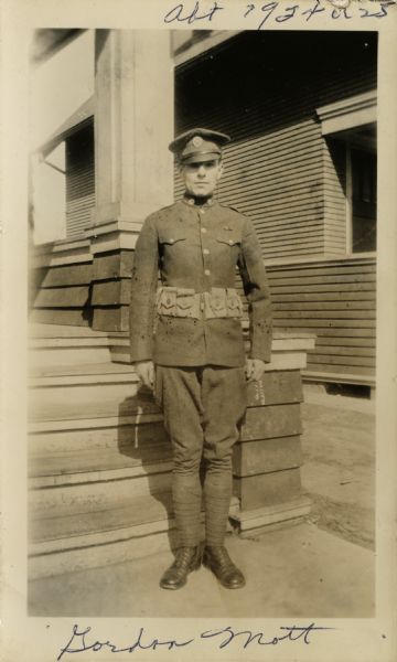 National Guardsman Gordon Mott on Spaight Street.