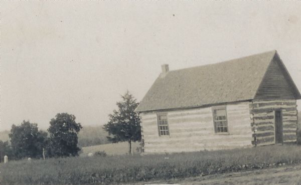 Pleasant Ridge Log Church. Pleasant Ridge farmers built a United Brethren Church in 1884.