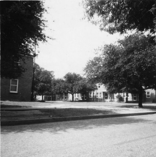 A housing development built to serve the African-American community in McComb, canvassed by civil rights volunteers.<p>"Government built development in McComb. Unfortunately, we received very little response from these people. They were, I believe, afraid of losing their homes in the development. Oddly enough, the federal government in building this area failed to provide our recreation facilities. Since there is no such thing as open occupancy in Hattiesburg, McComb, or Summit, all kinds of homes, rich, poor, government constructed, are to be found within the Negro ghetto."