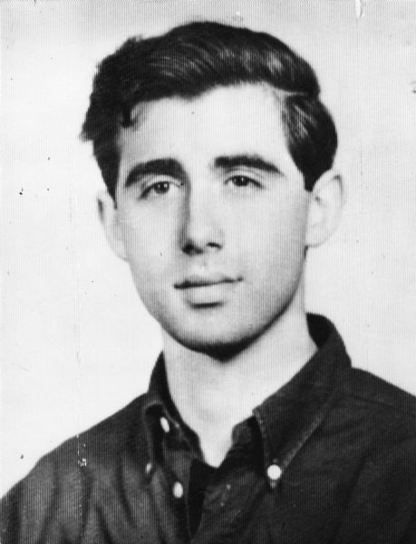 A posed photograph of Andrew Goodman wearing a dark shirt, used in the poster produced by the FBI after his disappearance. Andrew Goodman was a civil rights activist and volunteer for the Freedom Summer project. He, along with James Chaney and Michael Schwerner, was murdered in the summer of 1964.