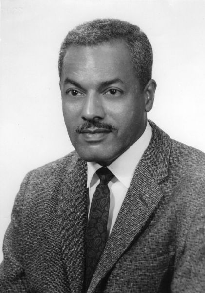 Quarter-length portrait of Richard Haley, civil rights activist and southern regional director of CORE (Congress of Racial Equality).