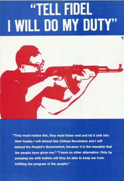 Tell Fidel I Will Do My Duty | Poster | Wisconsin Historical Society