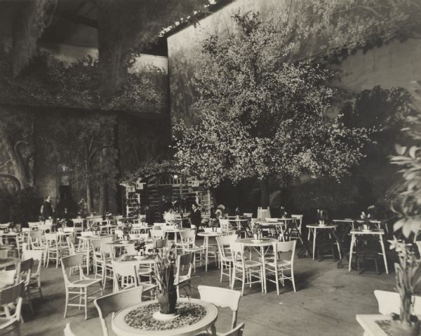 Interior of the Vienna Cafe at the Milwaukee Bazaar.