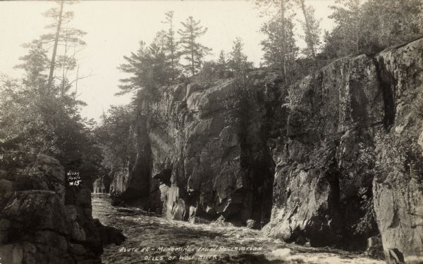 The Dells of the Wolf River in the Menominee Indian Reservation.