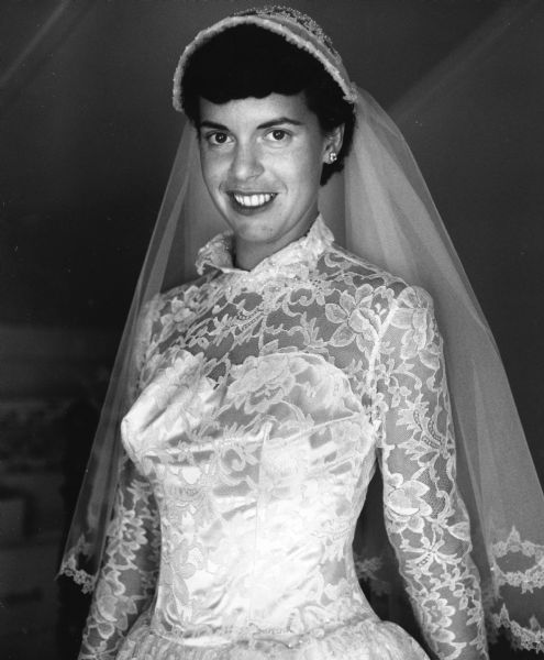 La Verne Sterr poses for a photo prior to her wedding.