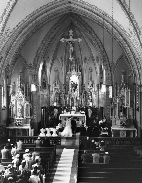 Sterr-Grothhouse wedding at Saint Andrew's Catholic Church.