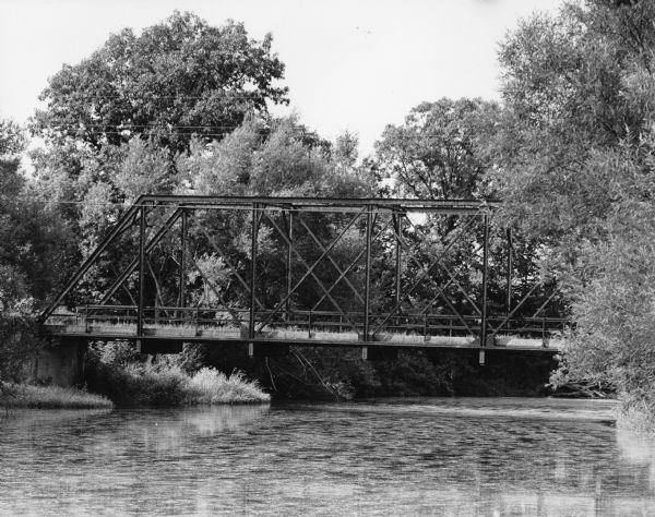 This bridge, over the Rock River was later replaced.