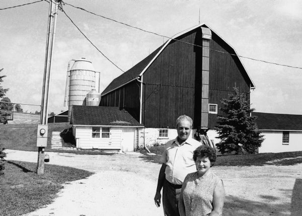 Ralph and Phyllis Bodden pose on their farm.