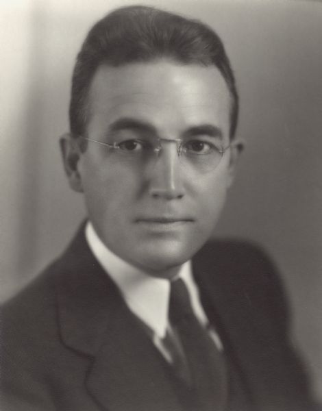 Quarter-length portrait of Arthur J. Altmeyer, probably during the time he was Chair of the three-person Social Security Board from 1935-1937.