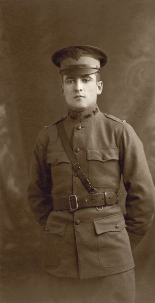 Cornelius L. (Neal) Harrington in a formal World War I portrait.