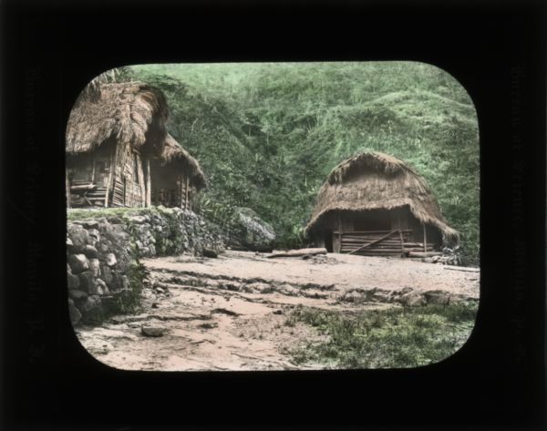 Log and thatched homes. In a number of her journals, Carrie describes the conditions of housing. Many countries at the time still utilized thatched houses like these, especially in more rural areas.