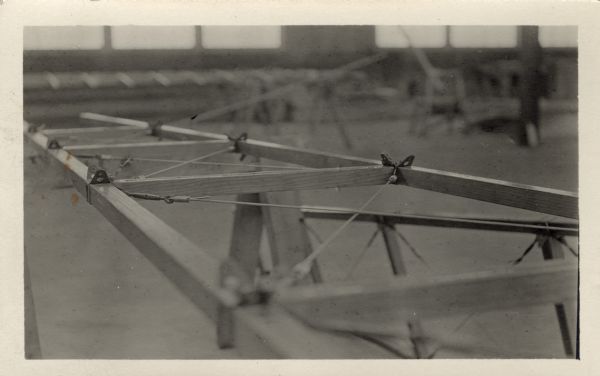 Detail of the wing assembly on a Lawson Military Tractor 2 (MT2).